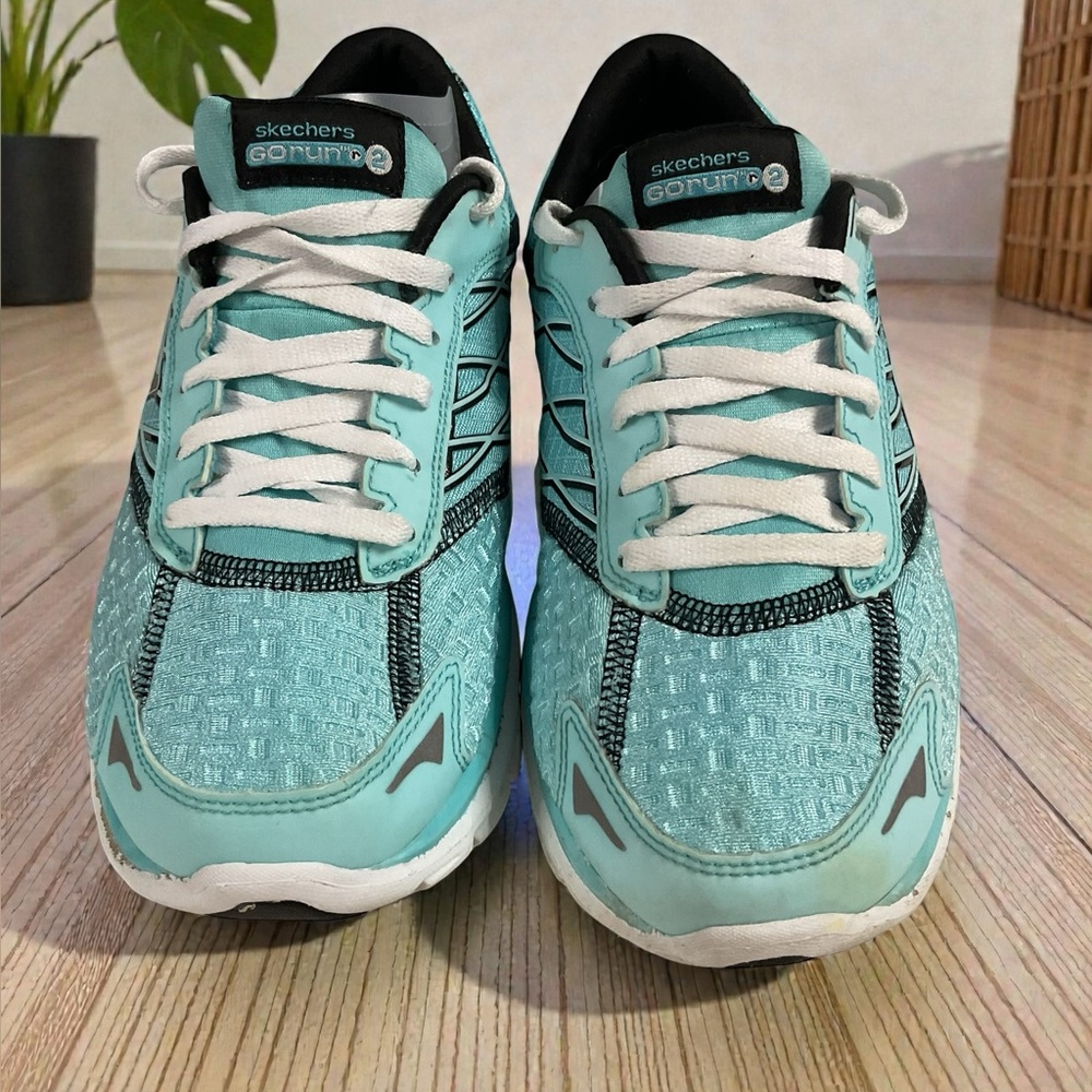 Skechers GOrun Ride 2 Nite Owl Women's Turquoise Running Shoes Size 7